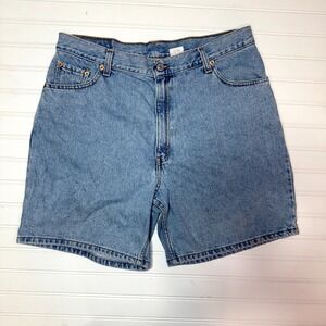 Vintage Levi's 550 High Rise Denim Shorts Size 14–16 90s Mom Jean Style